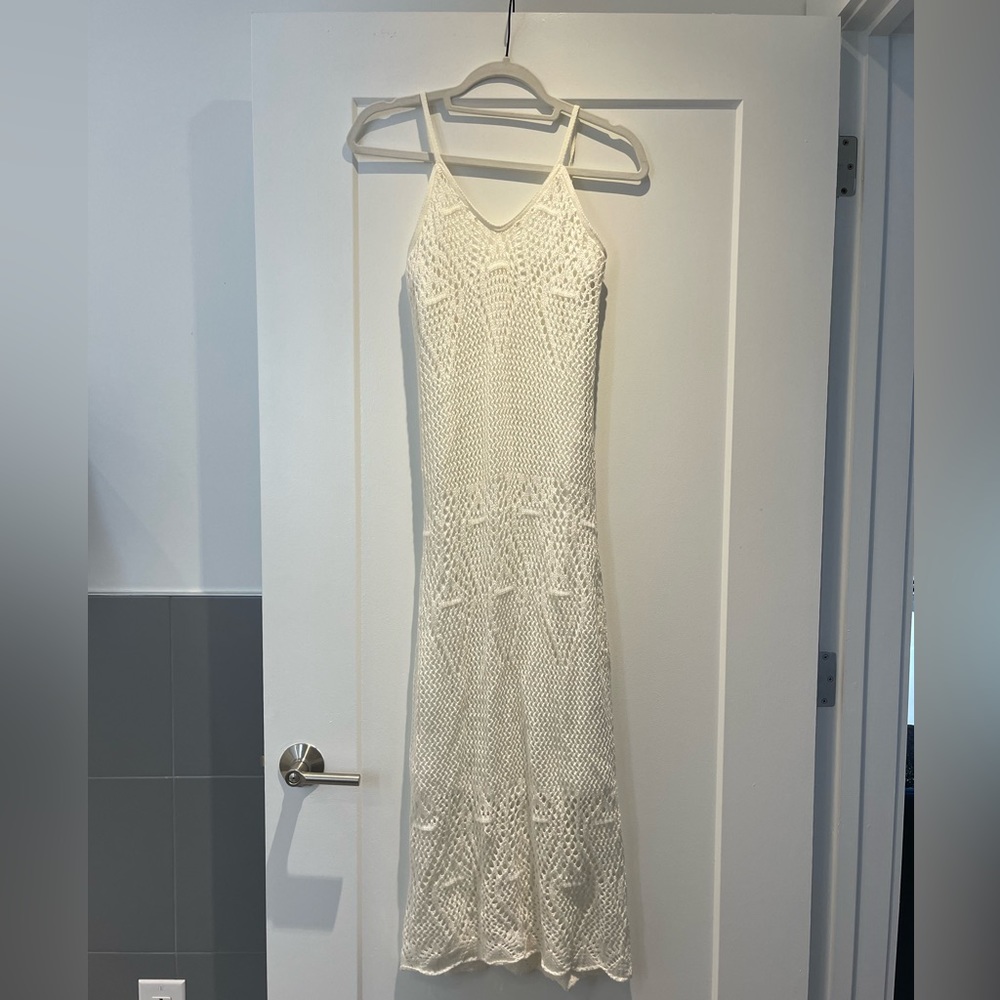 PilyQ White Crochet Dress